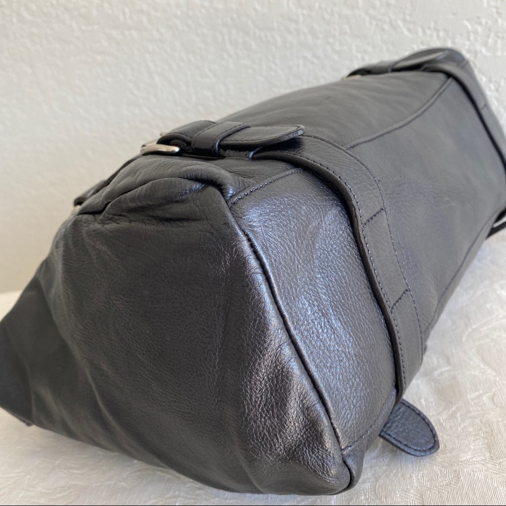 Prada Grayish Black Leather Tote Bag - Picture 5 of 15